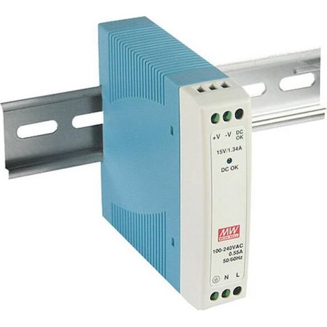 Mean Well MDR-10-5 Alimentatore per guida DIN 5 V/DC 2 A 10 W Num. uscite:1 x Contenuto 1 pz. (1/3)