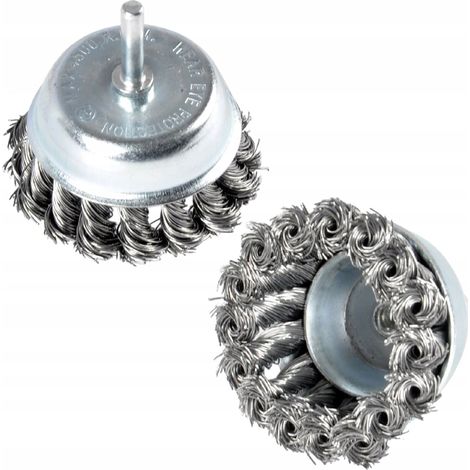 Frontdrahtbürste, geflochten, 65 mm mit Schaft (10/100) (1/3)