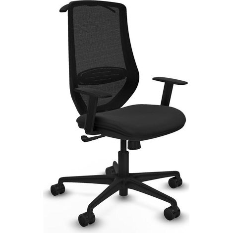 Piqueras-y-crespo Mardos silla de oficina negra ergonómica (1/3)