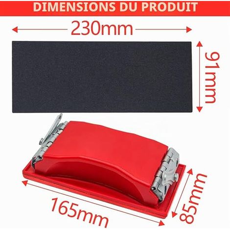 Sandpaper Sandpaper 93 x 230 mm with Sanding Shim, Wet Dry Sandpaper Dual Use for Wood, Bodywork, Stone, Paint, Metal (1/4)
