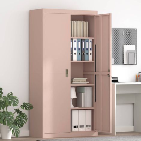 Storage Cabinet Pink 90 x 40 x 180 cm Steel vidaXL (1/5)