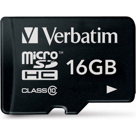 Verbatim microSDHC Card 16GB Class 10 44010 (1/5)