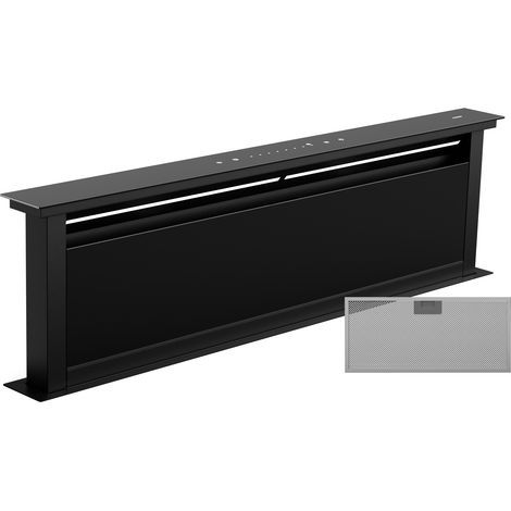 Klarstein Royal Flush Eco - Cappa aspirante  Flusso d'aria: 842 m³/ora  Inclinata  Classe energetica A  70 dB  LED