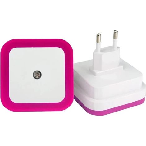 Veilleuse LED sans fil (rouge), mini lampe carrée (1/5)
