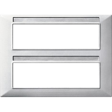 VIMAR - 14690.27 Placca 14M tecnopolimero Silver