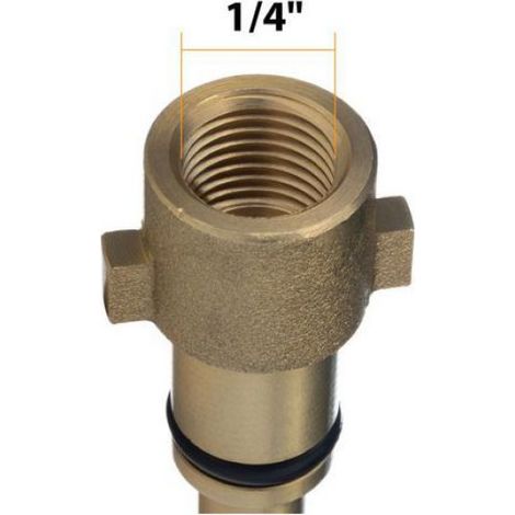 Tuyau de Nettoyage Canalisation 20 m – Buse 1+3 160 Bar Filetage 1/4" Compatible Nilfisk, Lavor, Stihl (1/5)