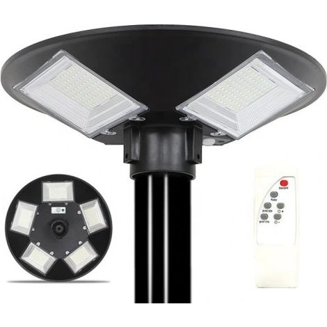 LAMPADAIRE SOLAIRE ROND 500W + TÉLÉCOMMANDE (1/5)