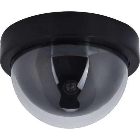 Attrappe einer Überwachungskamera, CCTV-Sicherheitskamera mit Blitzlicht, Diebstahlsicherung für den Innen- und Außenbereich. (1/5)