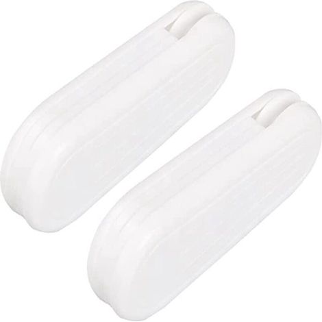 2 poids pour cordons de rideaux, plastique blanc, 100 g, pour stores verticaux et rideaux à enroulement (1/5)