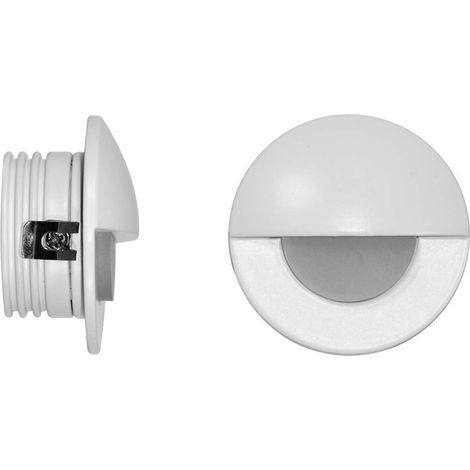 Ilo - Spot Led Encastrable Pour Marches Beneito & Faure - 2 W, Lumière Chaude 3000K, 120 - Applique Murale Circulaire Blanche (1/3)