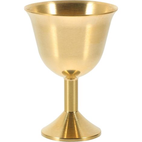 Leicht Tischopferbecher avec Dreifachmond et Pentagramm Langlebiger Goldener aus Kupfer für (1/5)