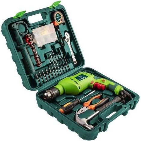 TRAPANO A PERCUSSIONE 600W MANDRINO 13MM VALIGETTA (1/5)