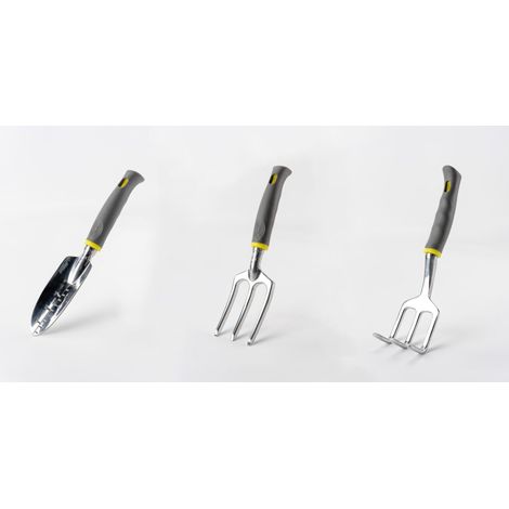 3er-Set Gartengeräte - Suan - Gabel, Blumenrechen und Transplantationsgerät - Aus Aluminium (1/4)