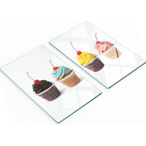 Piatti da muffin decorativi multifunzionali in vetro per la cucina, 2x30x52 cm (1/5)
