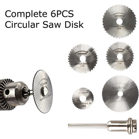 [JAMAIS UTILISÉ]Jeu de lames de scie circulaire pour outil rotatif Dremel, pour la découpe du bois, du plastique et du PVC.