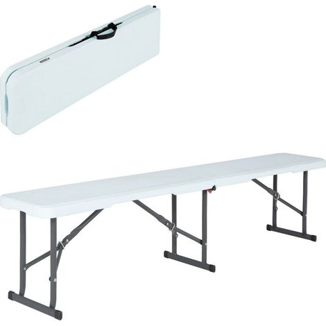 Panca Pieghevole Lifetime Bianca 183 x 29 x 42 cm (1/4)