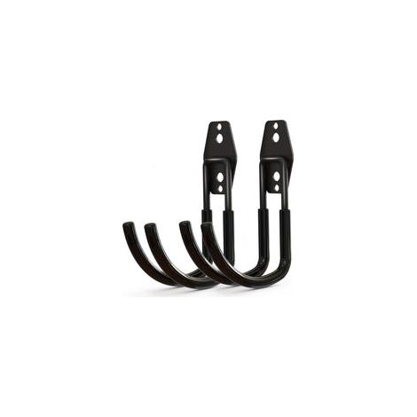 Crochets utilitaires de rangement de garage robustes, support de tuyau d'arrosage, crochets de montage mural en acier, grands crochets en J pour organisateur de stockage d'outils (1/5)
