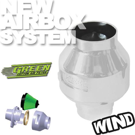 Kit Admission Direct Wind Argent Universel - 65-75mm - moins de 100CV - WIA