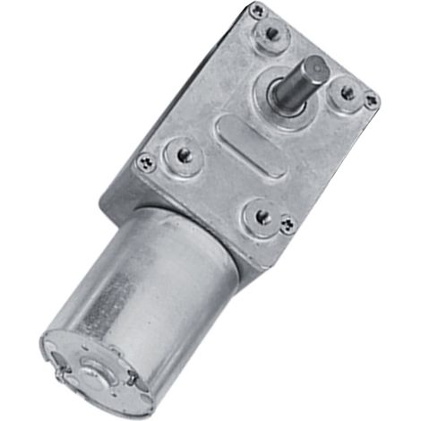 Moteur à réduction CC 12 V 100 tr/min réversible à engrenage à vis sans fin à torsion élevée (1/5)