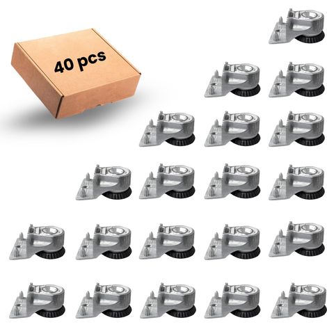 Kit de 40 Pieds Réglables en Zamac Haute Capacité 150 Kg – Type A, Pieds À Épaule pour Tables, Étagères, Armoires Et Établis