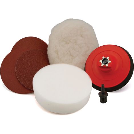 Flexipads World Class 88005 Sanding and Polishing Kit with M14 & 6mm VELCRO® Grip for Professional Surface Finishing