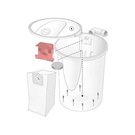 Support de sac pour centrale d'aspiration Dyvac, Aldes 11170740