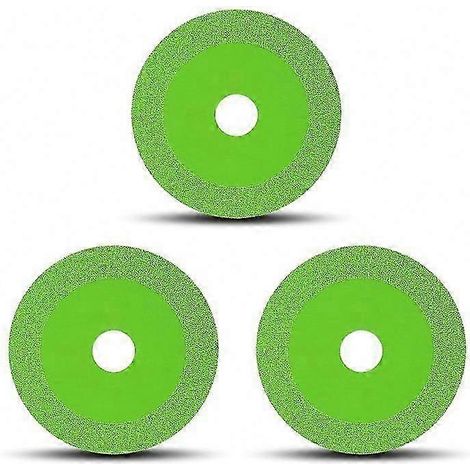 Ce lot de 3 disques à découper le verre convient aux meuleuses d'angle et est idéal pour la découpe de carrelage, de marbre et de verre. (1/5)