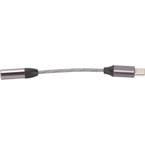 Adaptateur USB-C vers prise casque 3,5 mm avec puce DAC HiFi pour tablettes et ordinateurs portables S22, S21 et S20 Plus.