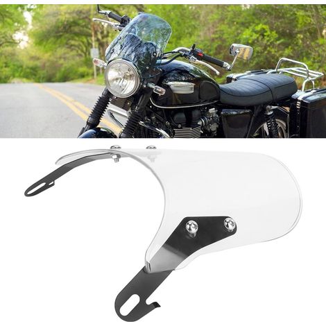 Motorrad-Windschutzscheibe 5-7" runder Scheinwerferabweiser für YAMAHA (Weiß) (1/5)