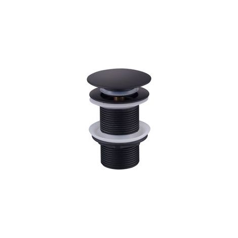 Bonde pop-up sans trop-plein universelle noire, pour lavabo et vasque – (1/5)
