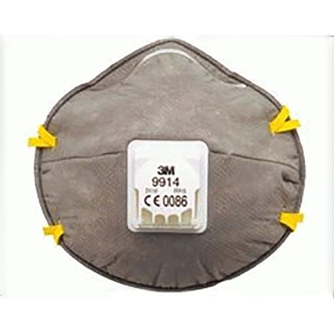 MASCARILLA 9914 FFP1 VALVULA PART/OLORES P/PARTICULAS Y NIVELES BAJOS VAPORES ORGANICOS