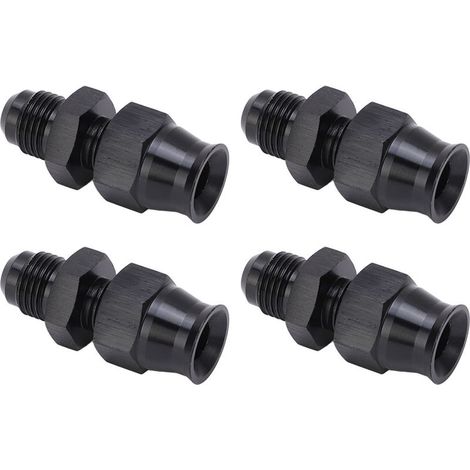 Adaptateur de Filetage Masculin 4pcs AN6 avec Ferule en Laiton - Ajustement en Alliage en Aluminium Léger pour les Applications de Gaz, de et de Liquide. (1/5)