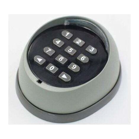 Clavier en métal pour ouvre-porte, clavier à code roulant 433 MHz, clavier de contrôle d'accès pour porte de garage de haute qualité, noir et gris (couleurs aléatoires)
