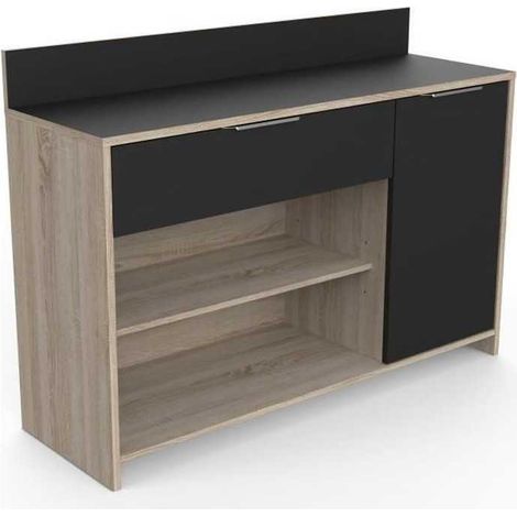 Demeyere MIKE Küchenbuffet braun und schwarz 123 cm (1/3)