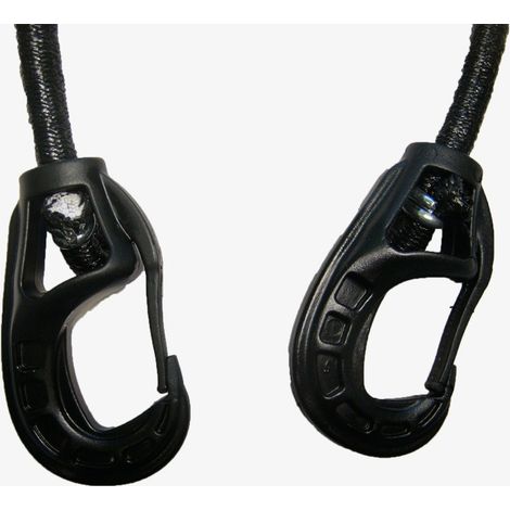 Tendeurs 2 mousquetons - Noir x 10 60 cm (1/2)