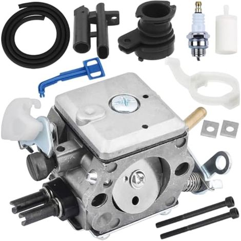 372XP Carburateur pour Husqvarna HD-12 HD-6 362 365 371 372 372XPW tronçonneuse 5032818-01 503 28 32-03 503283203 503283204 503281805 Kit d'admission avec Support de Filtre à air (1/5)