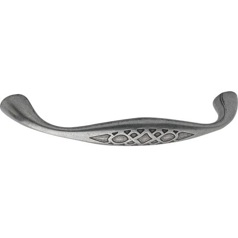 Griff Djerba LA 128 mm, Breite 147 mm, Zinkdruckguss zinn antik
