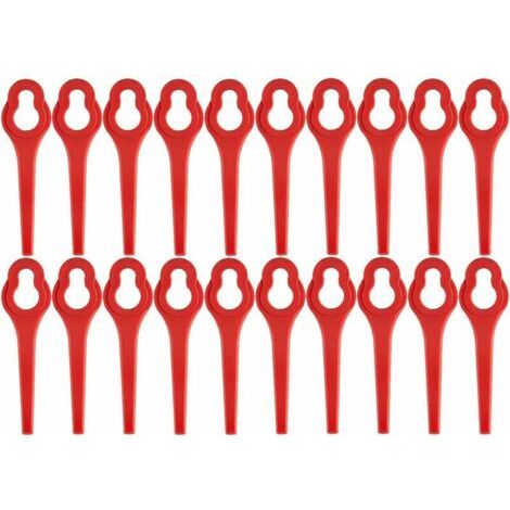 Packung mit 100 Ersatzklingen für den akkubetriebenen Freischneider GFART 18 – Kunststoffklinge für GFART Freischneider