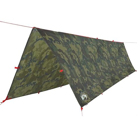 Bâche de camping camouflage 506x306 cm imperméable