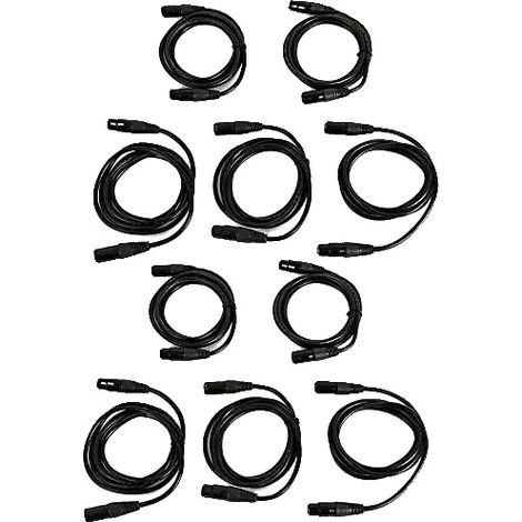 Câble DMX, Longueur de 2 Mètres, Connecteur XLR 3 Broches, Matériau PVC Durable, Blindage Multicouche, Compatibilité DMX Universelle (1/4)