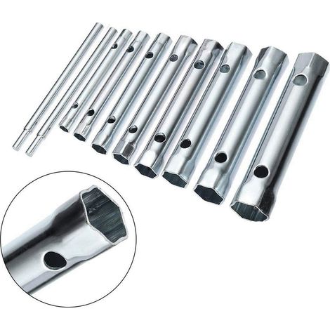 Set Chiavi a Tubo 6-22mm Esagonali 10pz Chiavini Tubolari Leva a T Idraulica