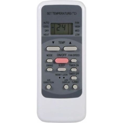 Telecomando per condizionatori d'aria serie R51: R51/E, R51/CE, R51M/CE, R51D/E, R51M/BGE, R51M/BGE, con orologio integrato e timer di accensione/spegnimento. (1/5)