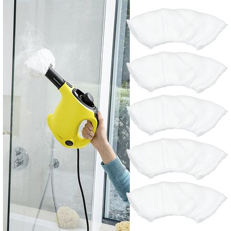 Lot de 5 housses en microfibre pour buses de générateur de vapeur portatif Karcher SC1 SC2 SC3 SC4 SC5 SV7 (1/5)