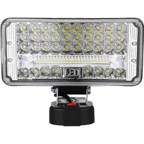 Lampe torche LED d'extérieur avec batterie externe USB pour Makita DeWalt (1/4)