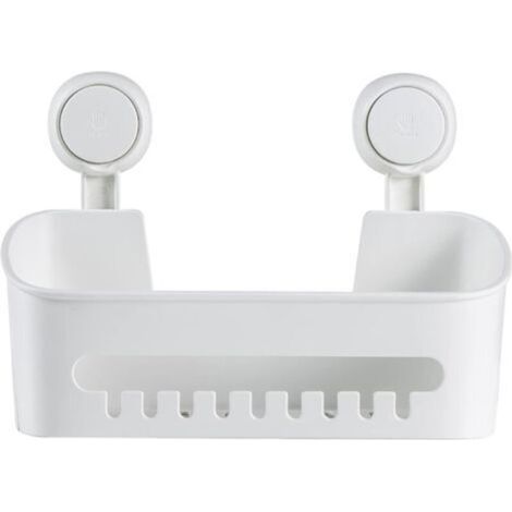ALLIANDISSupport de douche mural à ventouse, aucun perçage requis, support de rangement, adapté à la salle de bain, à la cuisine et au salon (1/4)