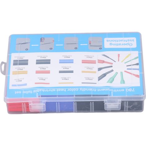 Lot de 780 gaines thermorétractables étanches 2:1 pour câbles électriques (1/5)