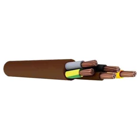 CABLE PENTAGONAL «MARRÓN» Sección 5x1,5 mm