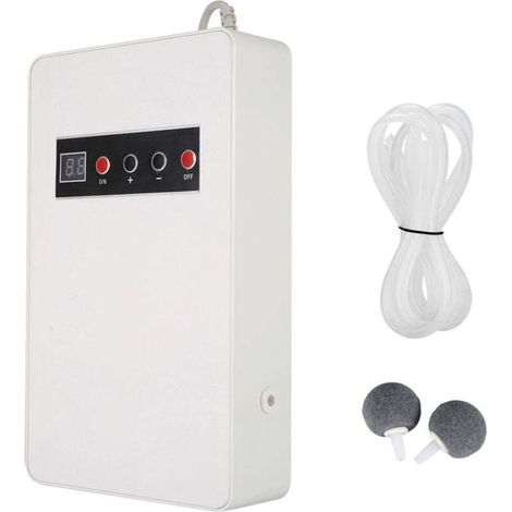Générateur d’ozone domestique 600 mg/h – pour eau, aliments et légumes – 220 V, 50 Hz, prise UE, couleur blanche (1/4)