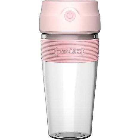 Extracteur de jus et mixeur portable sans fil rechargeable par USB, idéal pour les voyages, petit gobelet à jus inclus. (1/5)