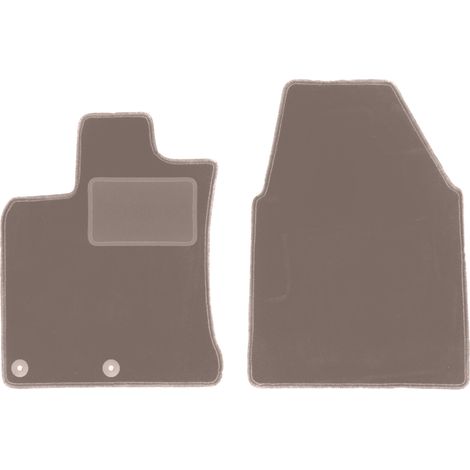 Alfombrillas delanteras para Nissan Qashqai I J10 crossover (2006-2013), color beige. (1/5)